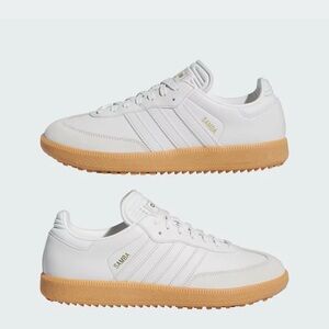adidas Samba "Core White/Gum NWOT